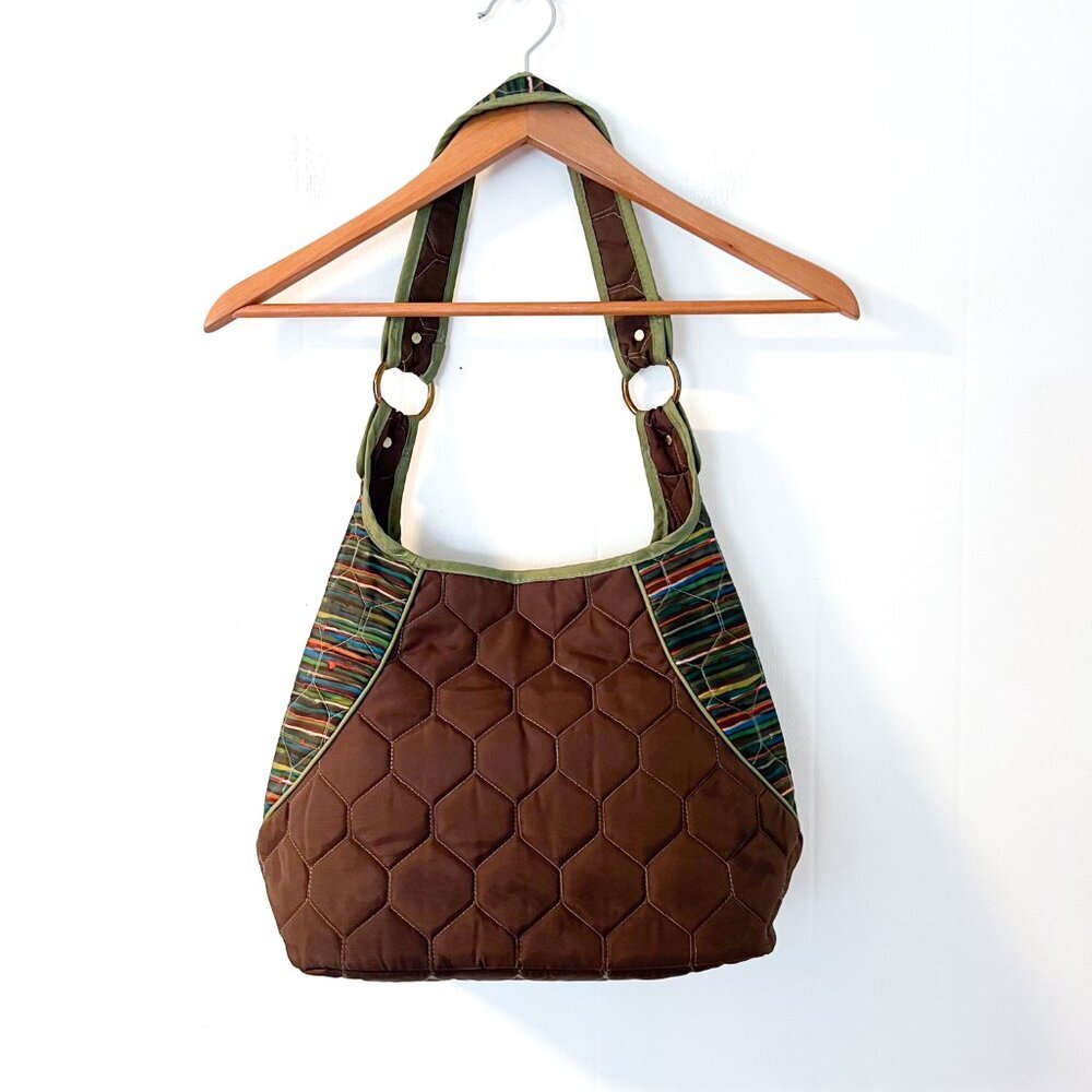 Cinda B Purse mini Hobo Tote Bag Purse Belize Brown - Picture 2 of 15